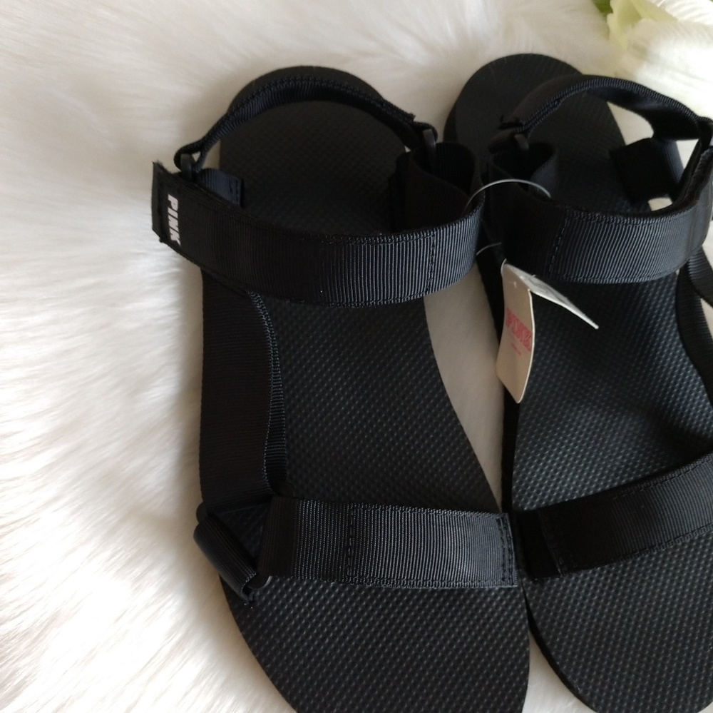 Size M🌺PINK VICTORIA'S SECRET SANDALS - Picture 3 of 5